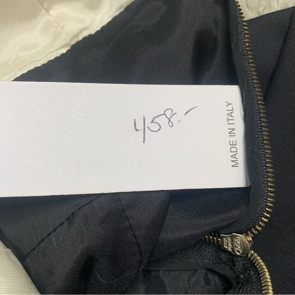 NWT Flavio Castellani Ivory And Black Elegant Bodycon Dress - Picture 10 of 16